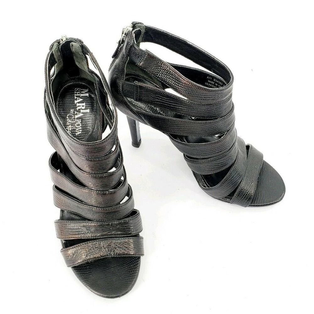 COLE HAAN Maria Sharapova Leather Caged Heels